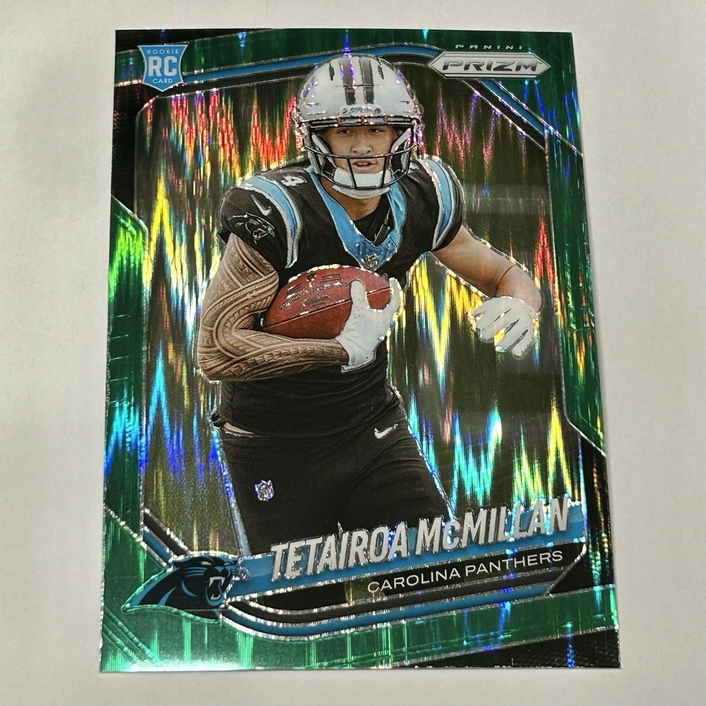 2025 Panini Prizm - Rookies Tetairoa McMillan #311 Green Flash Prizm (RC)